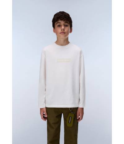 K S-NEW BOX LOGO LS WHITE WHISPER 