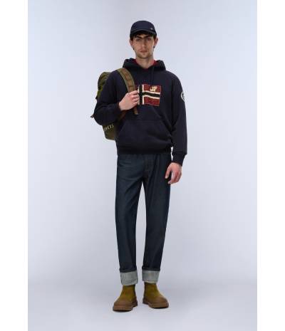 B-ARCHIVE SWEAT H BLU MARINE 