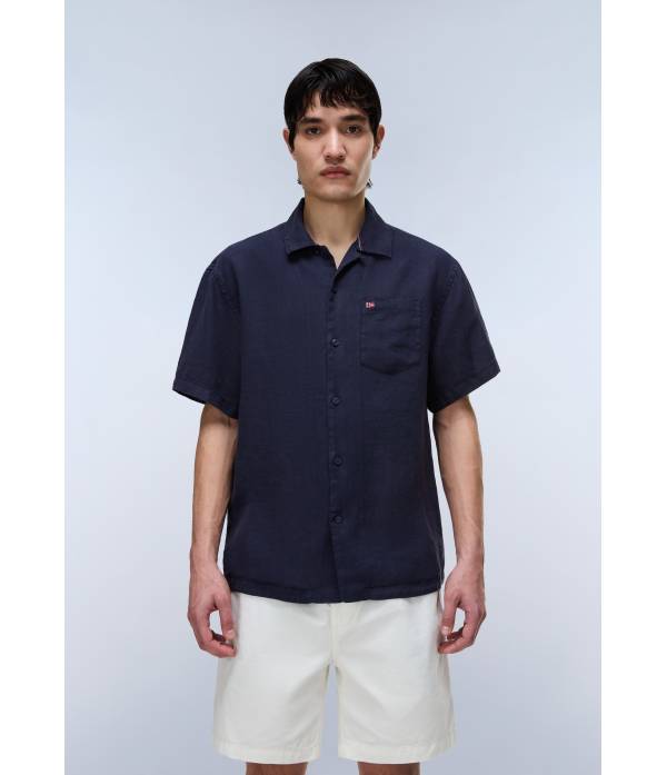 G-LINEN SS 1 BLU MARINE 
