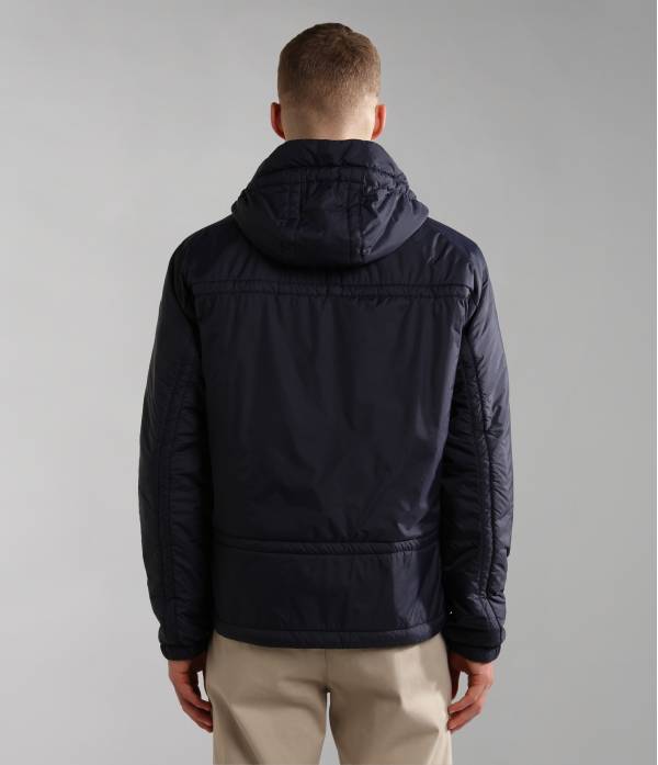 CIRCULAR PARKA BLU MARINE
