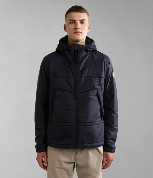 CIRCULAR PARKA BLU MARINE