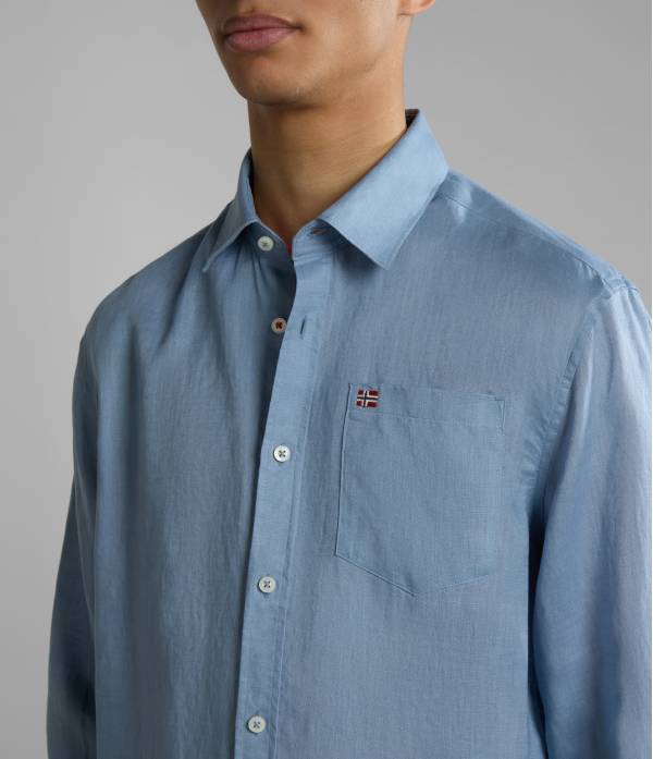 G-CRETON LS BLUE FADED B2B
