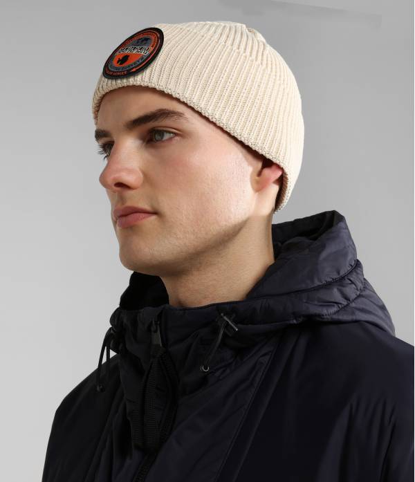 CIRCULAR BEANIE WHITECAP GRAY