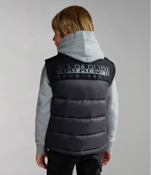 K A-HORNELEN VEST DARK GREY SOLID