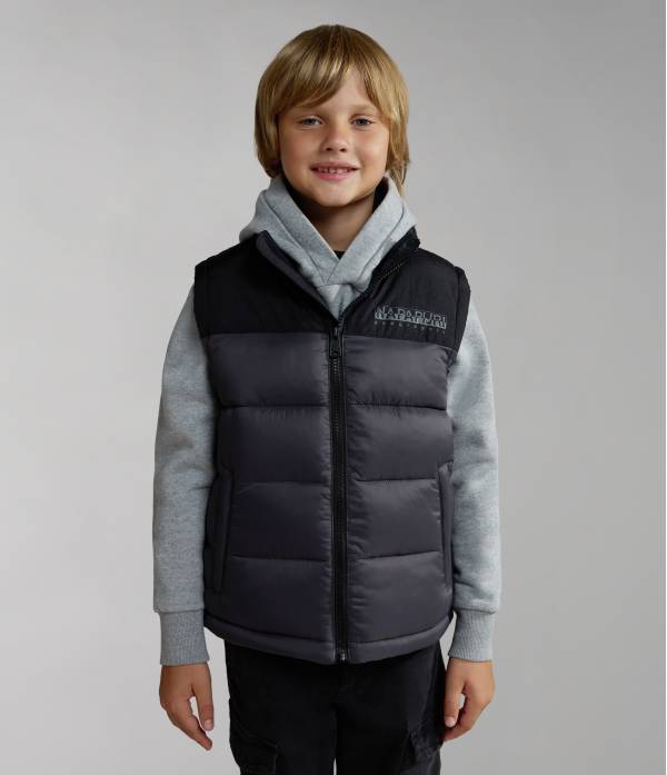 K A-HORNELEN VEST DARK GREY SOLID