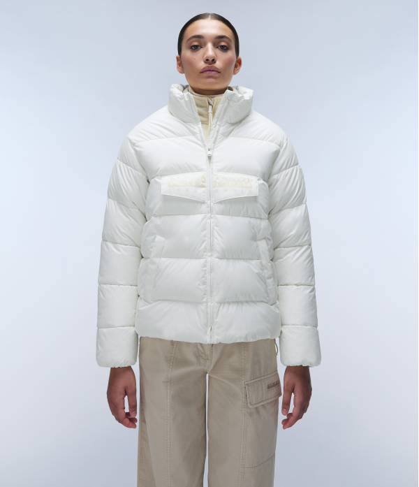 RF PUFFER OPEN W WHITE HERON