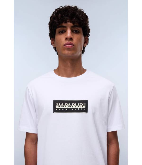 S-BOX LOGO SS BRIGHT WHITE 002