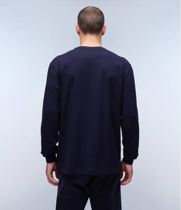 S-BOX LOGO LS BLU MARINE