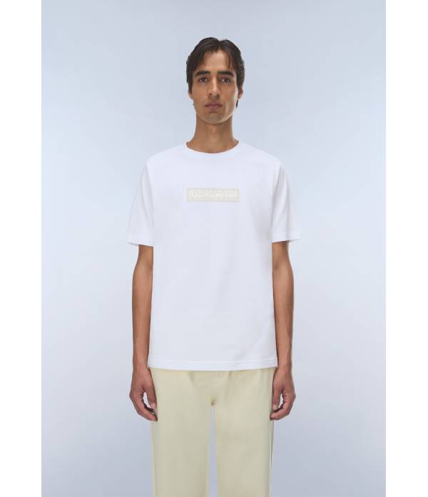 S-BOX LOGO SS 1 BRIGHT WHITE 002 