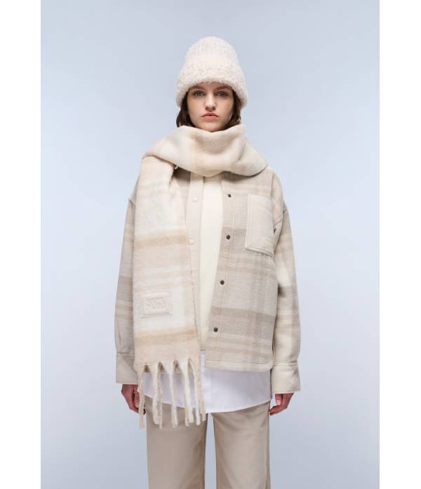 F-PENIA SCARF W BEIGE DIMITY 