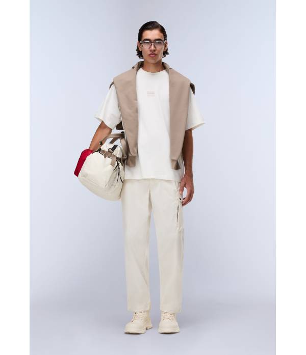 S-ELEVATED LOGO SS WHITE HERON