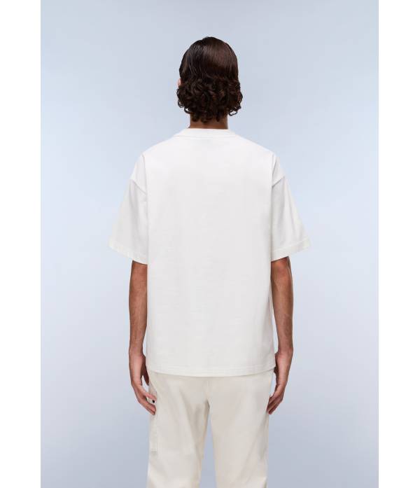 S-ELEVATED LOGO SS WHITE HERON