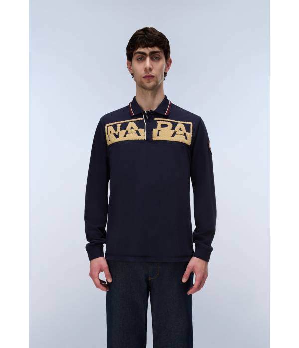 E-ARCHIVE POLO LS BLU MARINE 