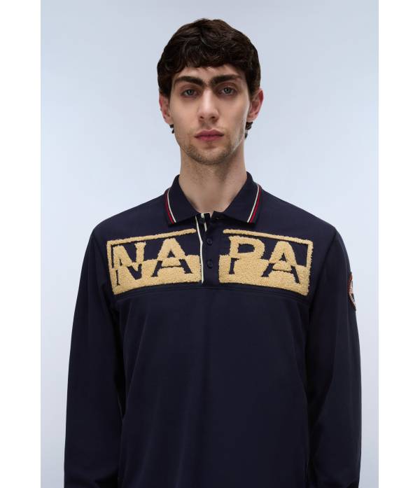 E-ARCHIVE POLO LS BLU MARINE 