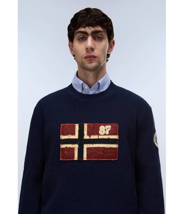 D-ARCHIVE KNIT C BLU MARINE 
