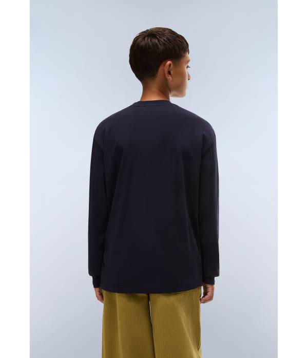 K S-NEW BOX LOGO LS BLU MARINE 