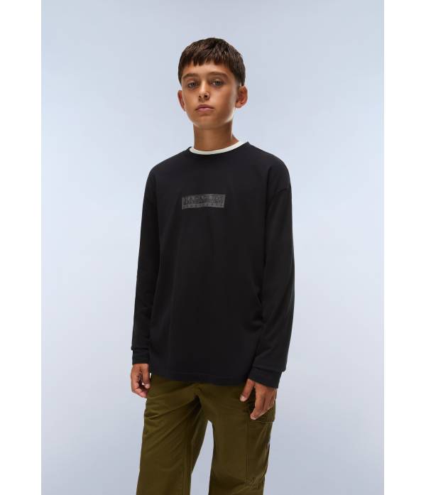 K S-NEW BOX LOGO LS BLACK BEAUTY 