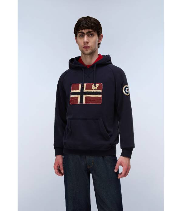 B-ARCHIVE SWEAT H BLU MARINE 
