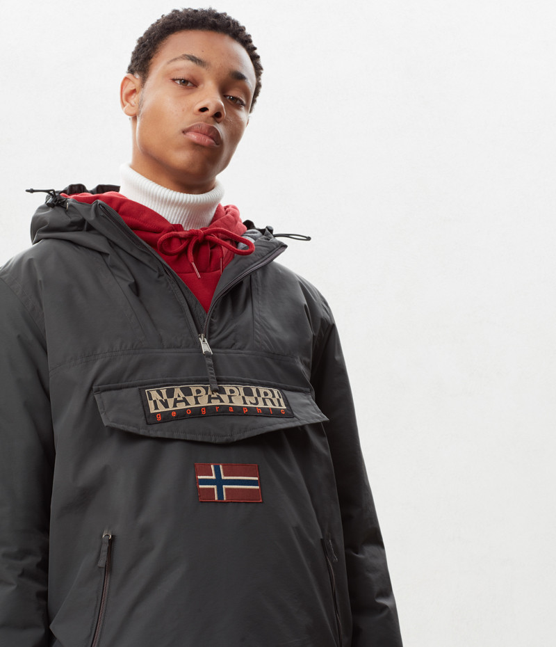 Napapijri dark grey solid cheap