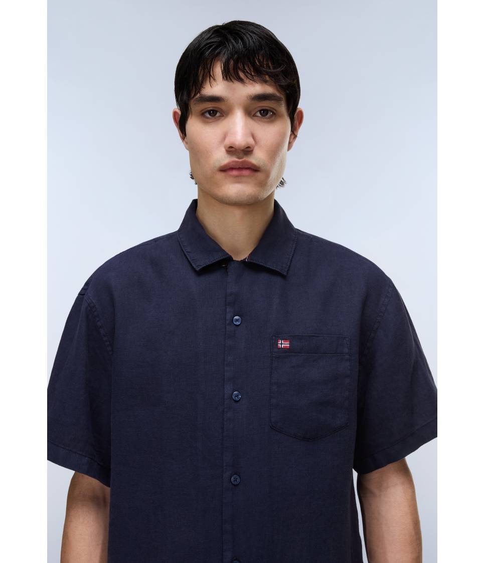 G-LINEN SS 1 BLU MARINE 