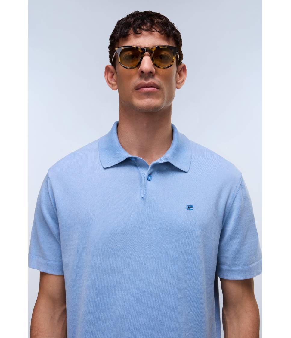 D-HUDSON POLO SS BLUE JASPER B9A 