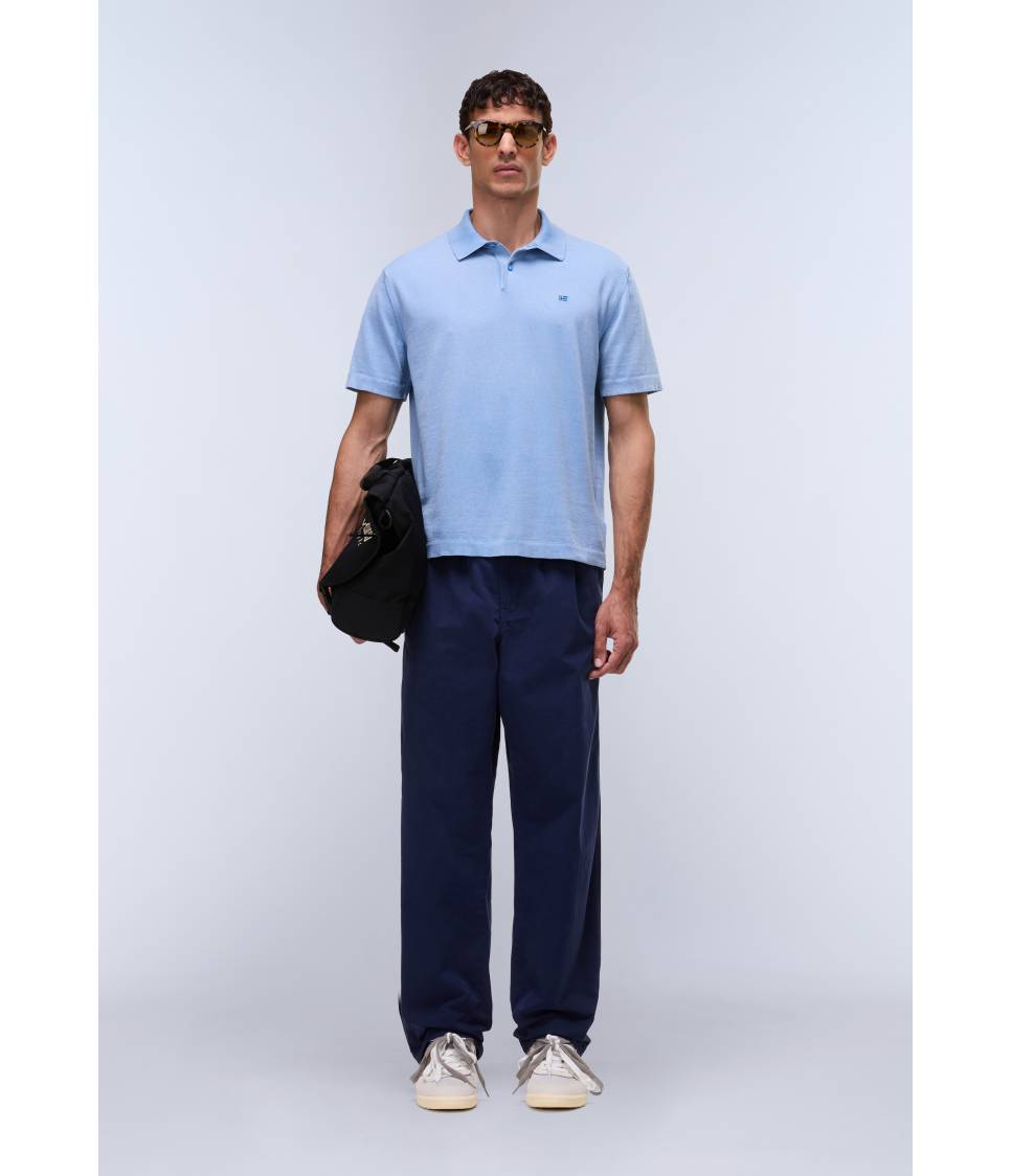 D-HUDSON POLO SS BLUE JASPER B9A 