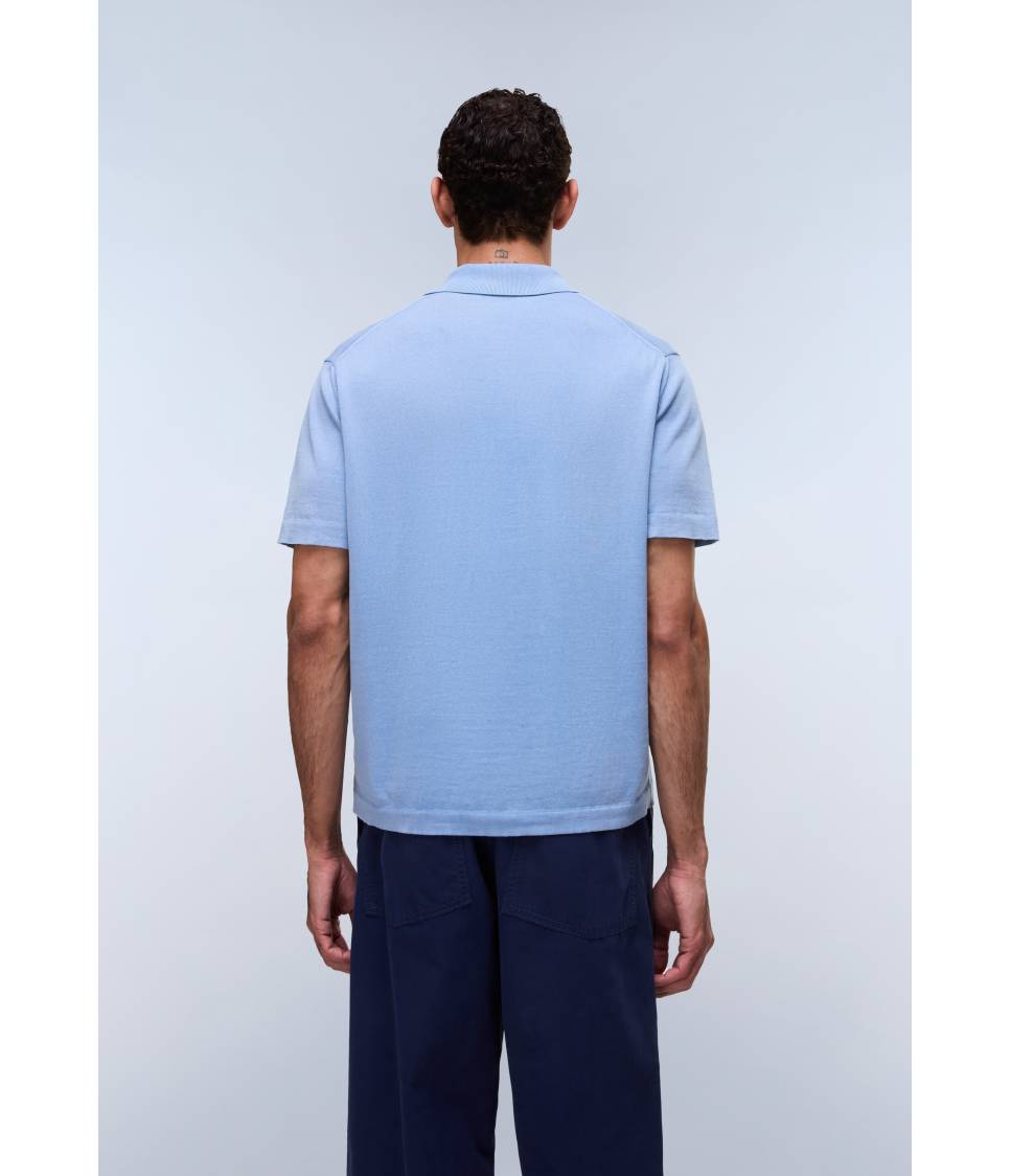 D-HUDSON POLO SS BLUE JASPER B9A 