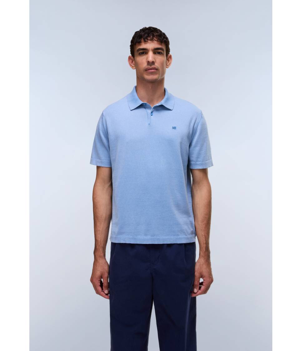 D-HUDSON POLO SS BLUE JASPER B9A 