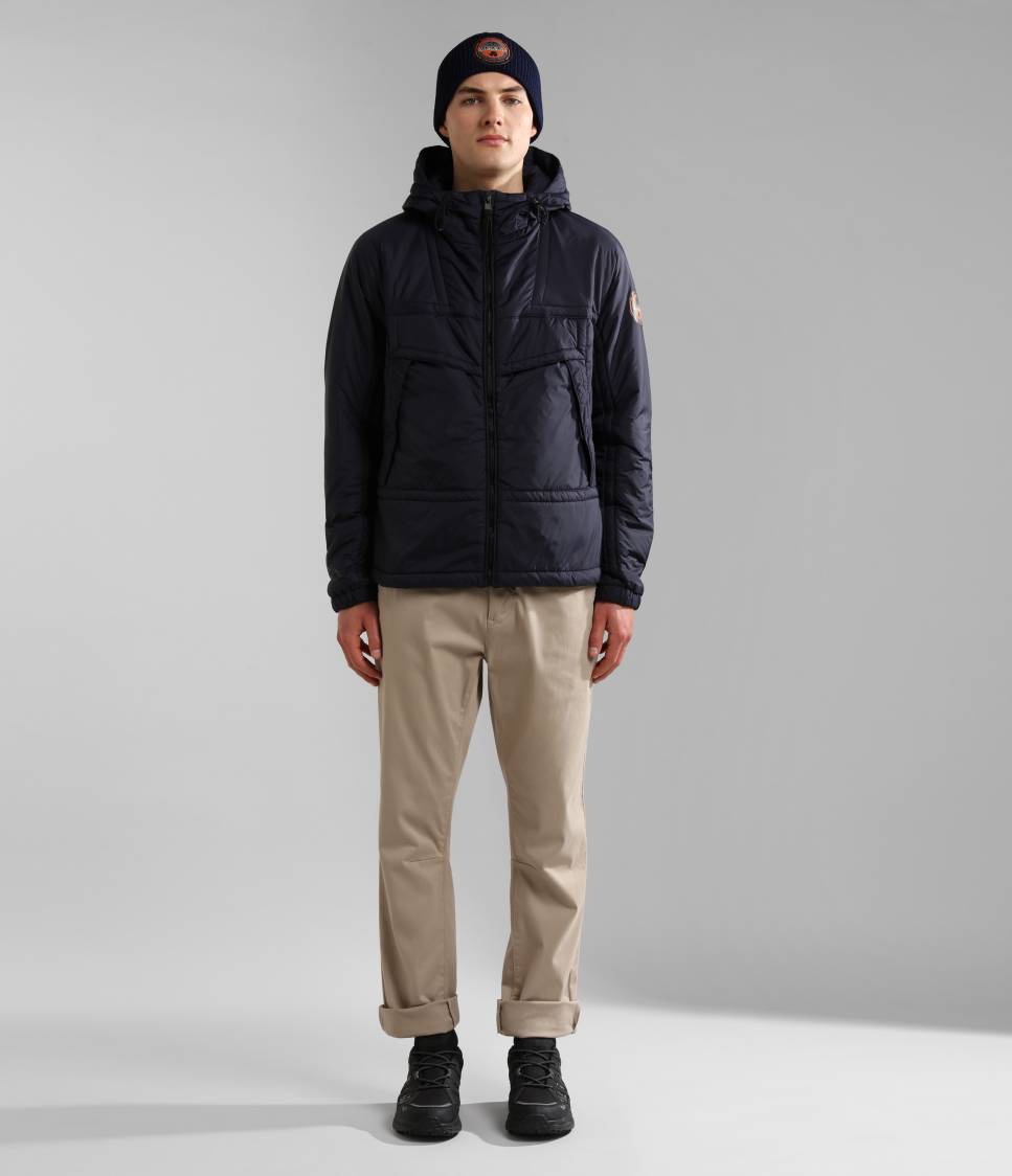 CIRCULAR PARKA BLU MARINE