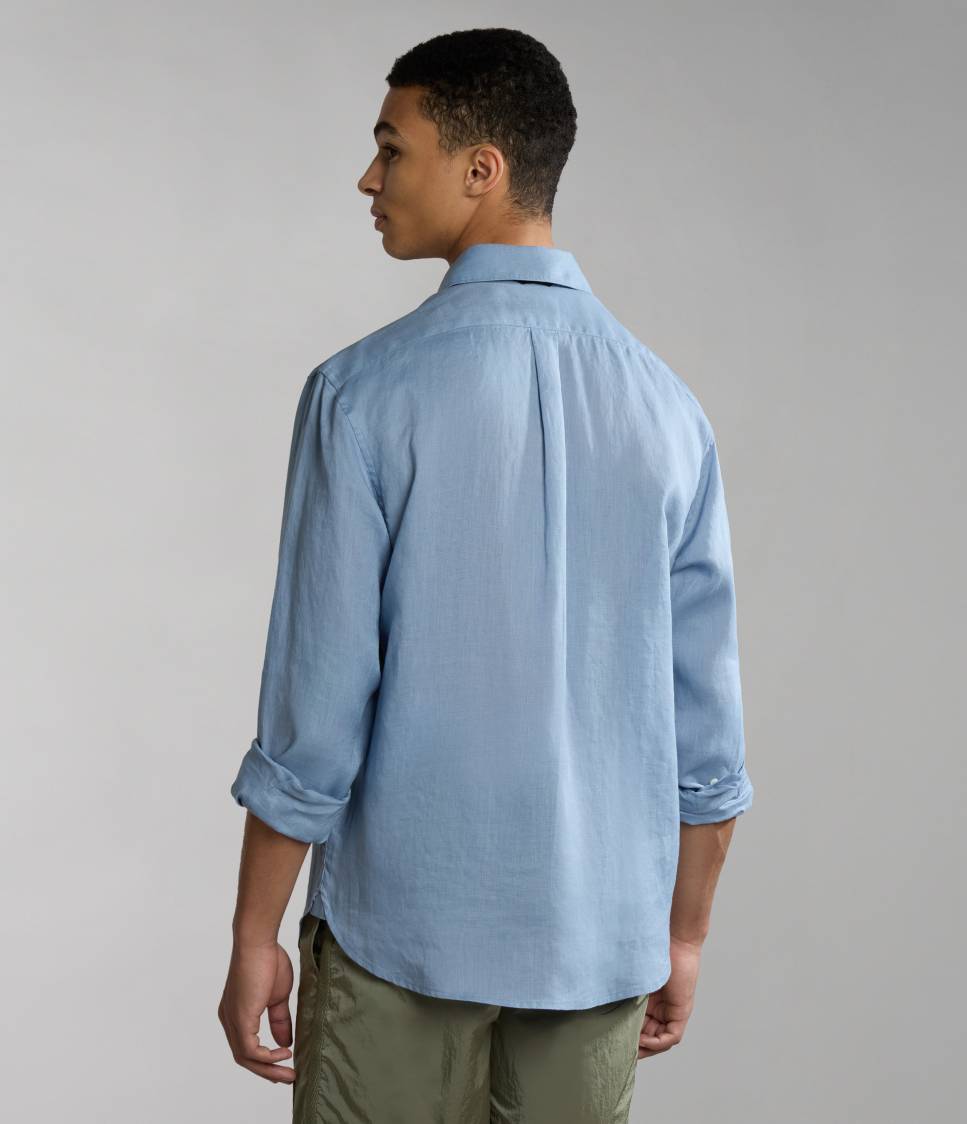G-CRETON LS BLUE FADED B2B