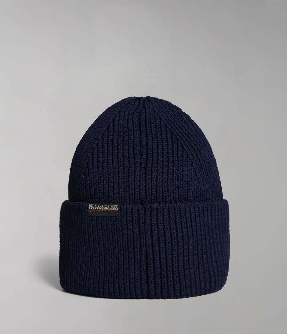 CIRCULAR BEANIE BLU MARINE