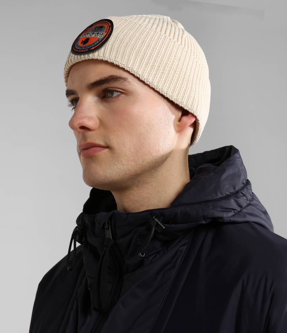 CIRCULAR BEANIE WHITECAP GRAY