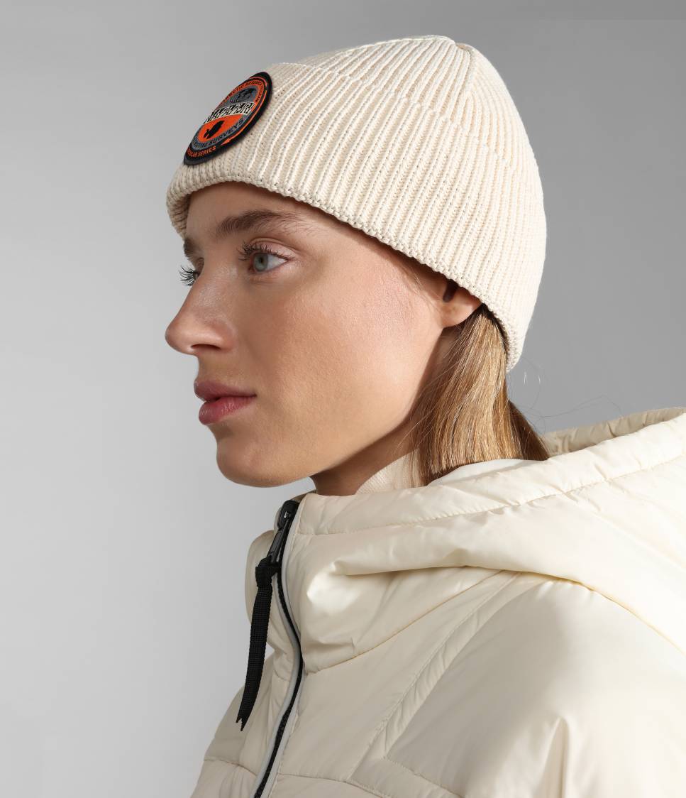 CIRCULAR BEANIE WHITECAP GRAY