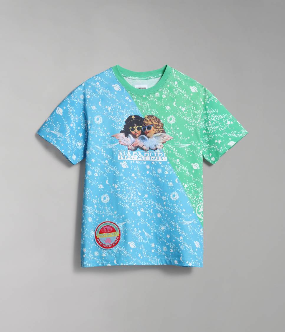 S-FIORUCCI AOP W TURQ STARS FK5