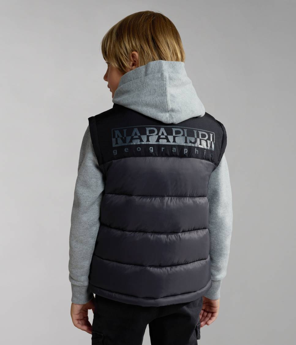 K A-HORNELEN VEST DARK GREY SOLID