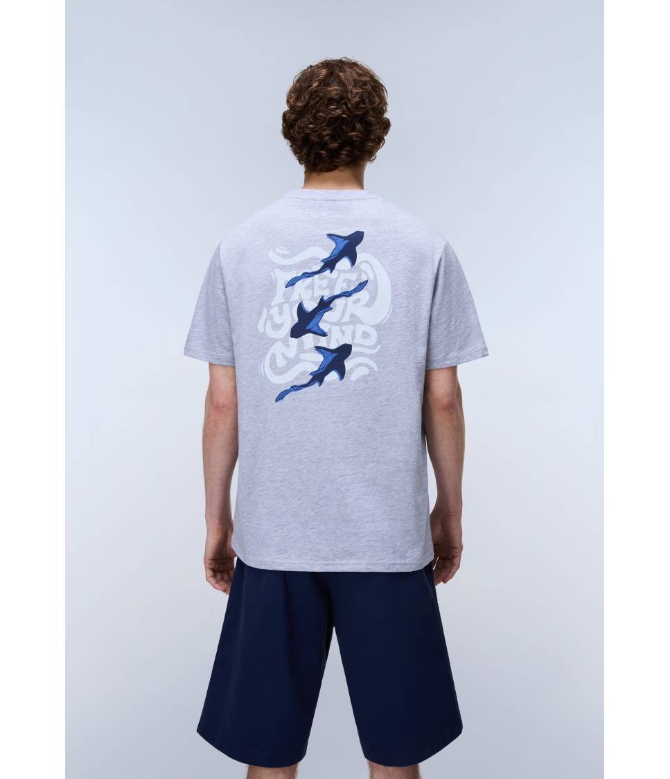 S-ELIOR SS LIGHT GREY MELANGE 