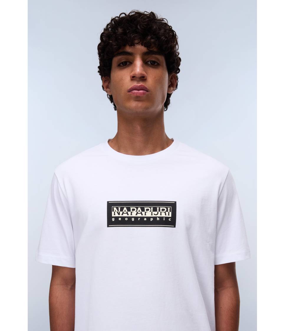 S-BOX LOGO SS BRIGHT WHITE 002