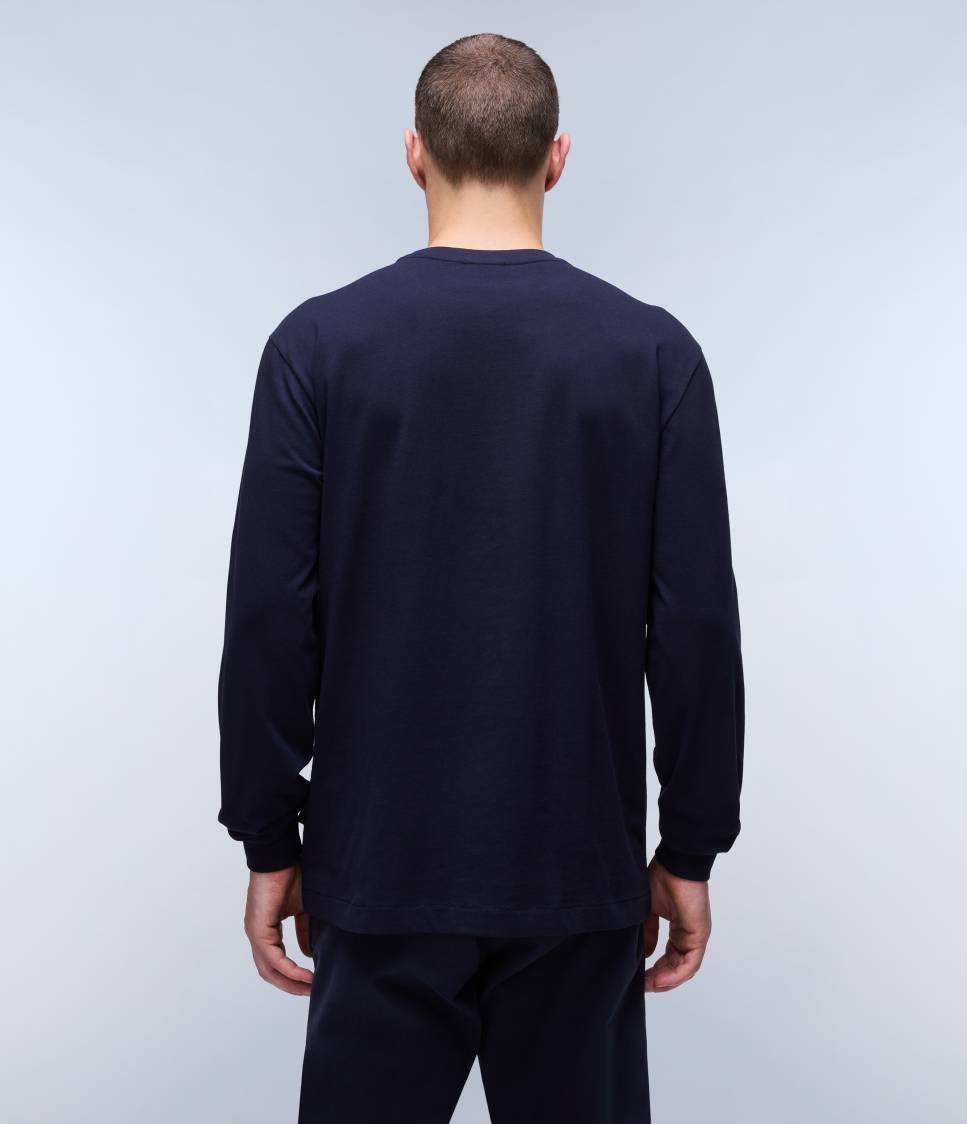 S-BOX LOGO LS BLU MARINE