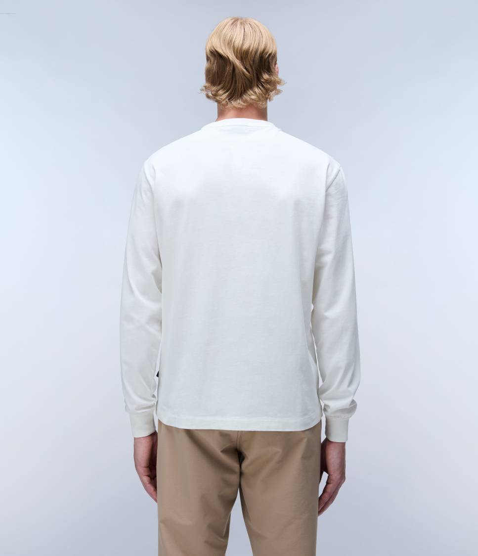 S-BOX LOGO LS WHITE HERON