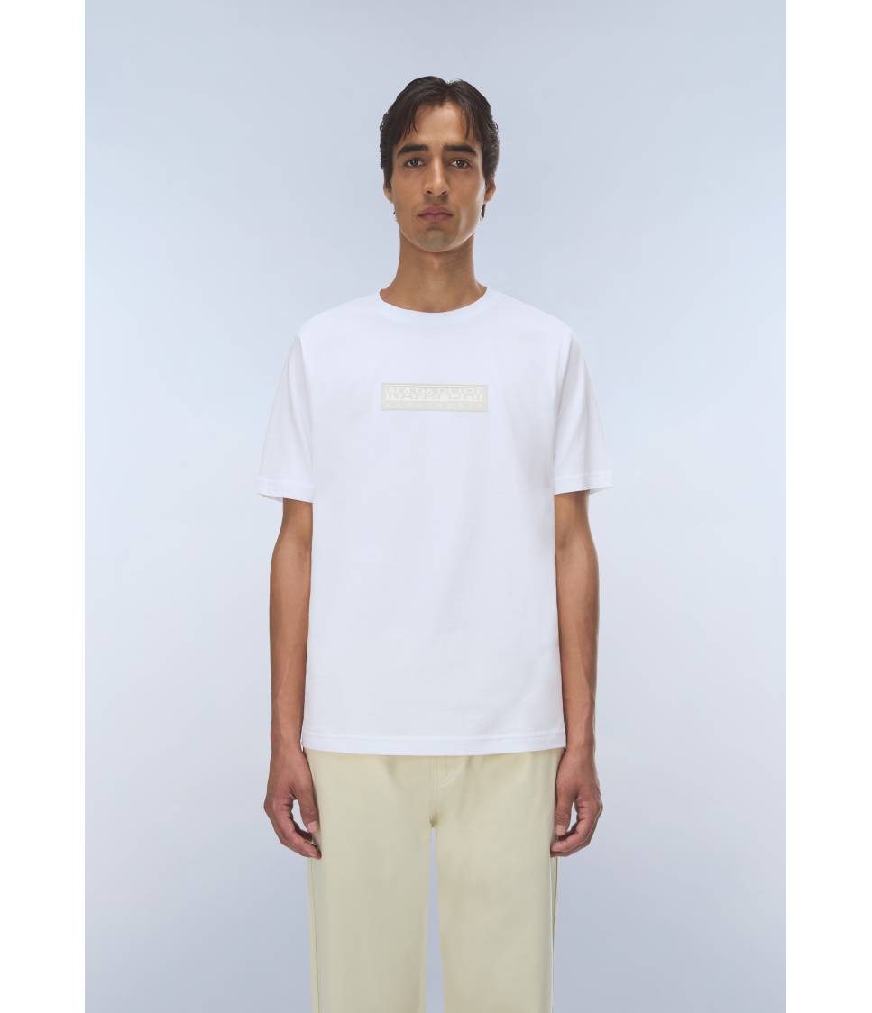S-BOX LOGO SS 1 BRIGHT WHITE 002 