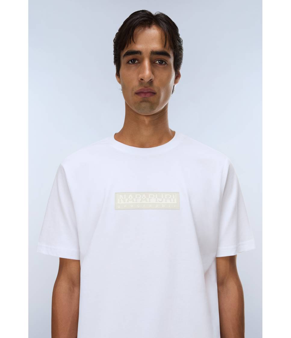 S-BOX LOGO SS 1 BRIGHT WHITE 002 