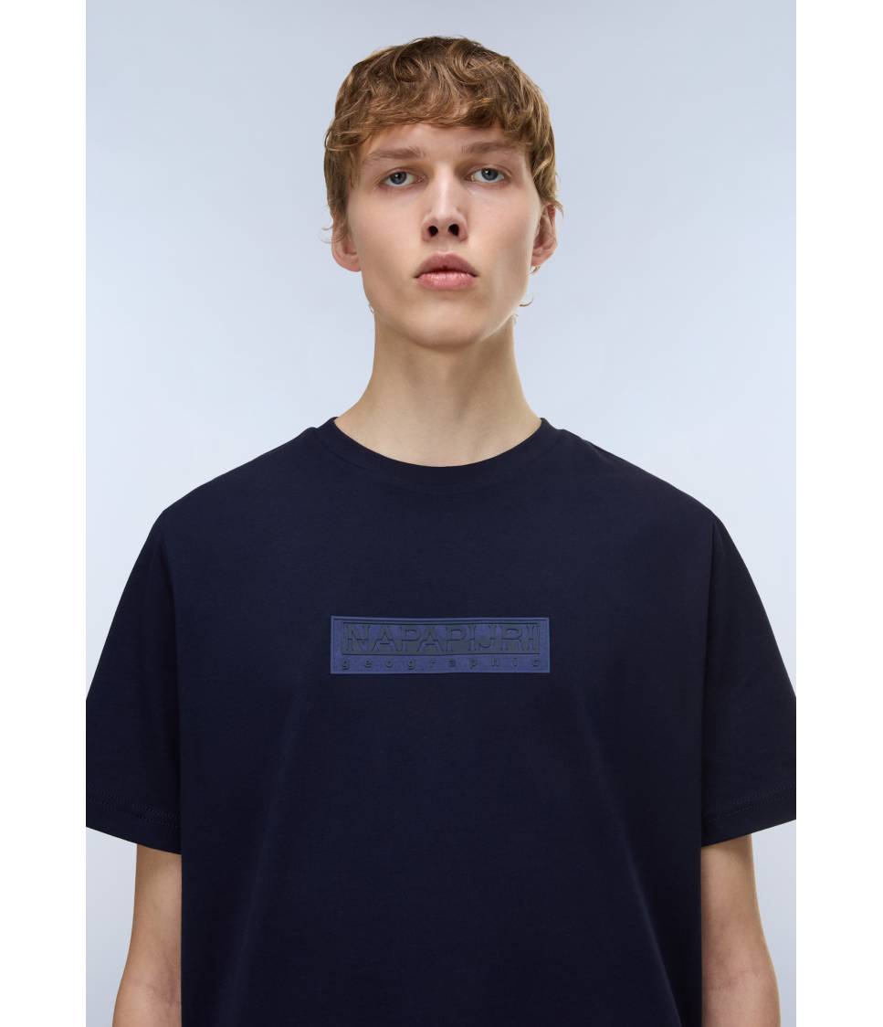 S-BOX LOGO SS 1 BLU MARINE 