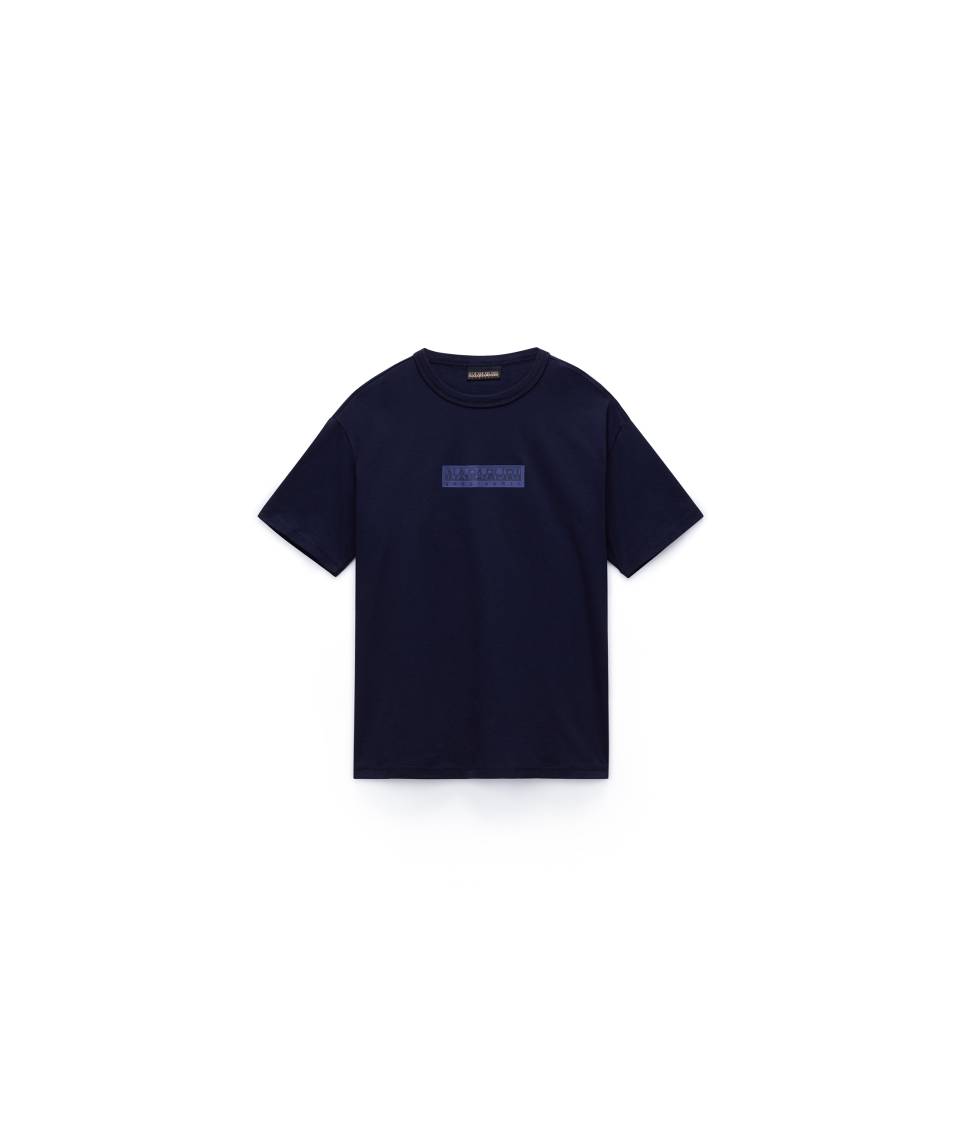 K S-NEW BOX LOGO SS BLU MARINE 