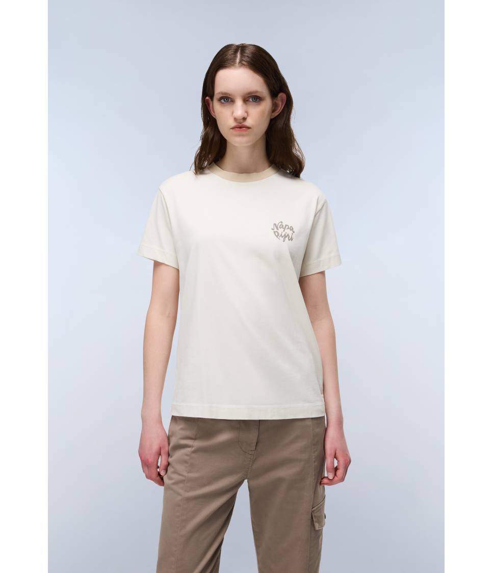 S-FEDAIA SS W BEIGE DIMITY 