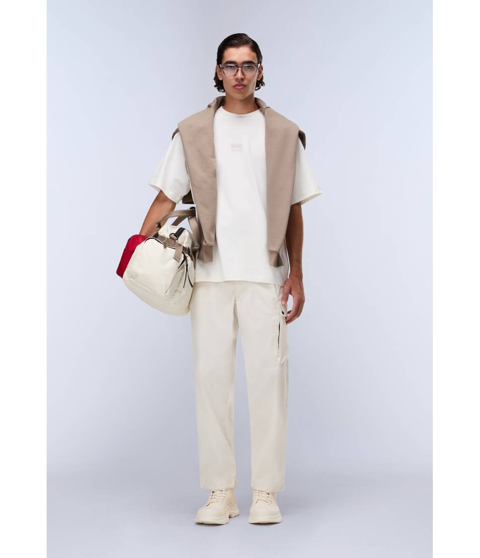 S-ELEVATED LOGO SS WHITE HERON