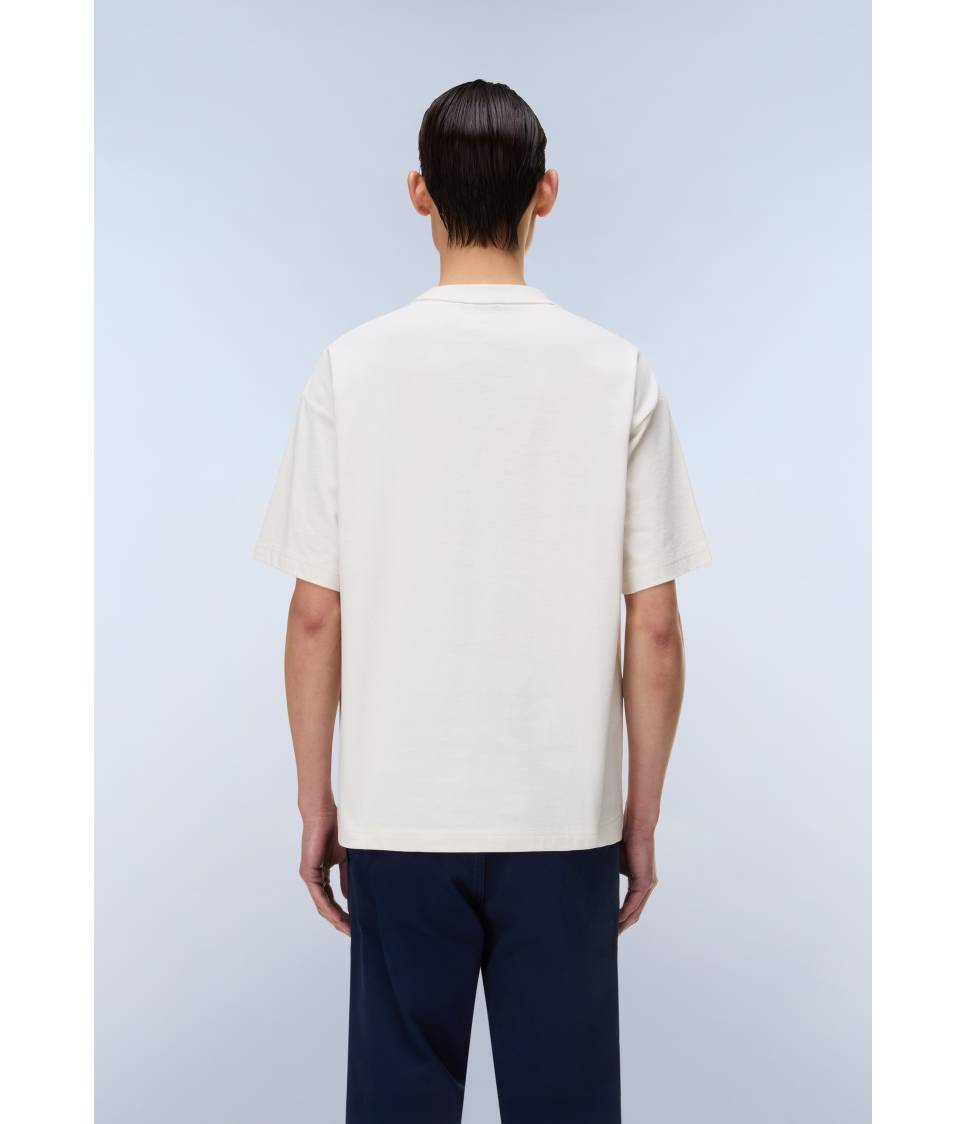 S-ELEVATED LOGO SS WHITE WHISPER 