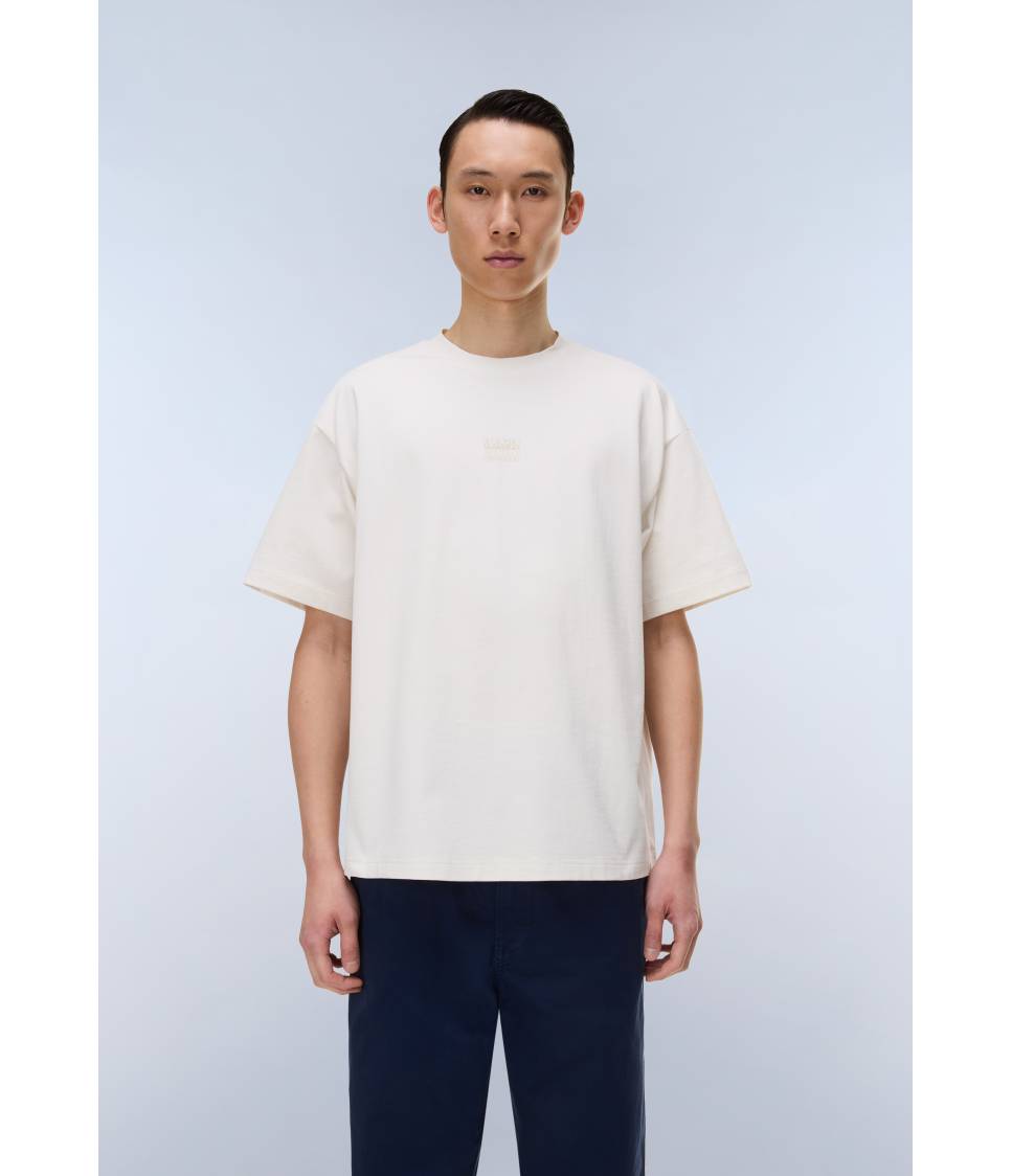 S-ELEVATED LOGO SS WHITE WHISPER 