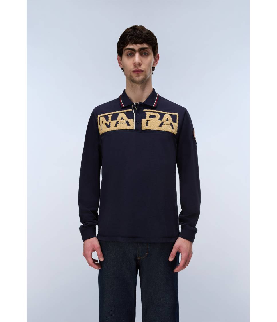 E-ARCHIVE POLO LS BLU MARINE 