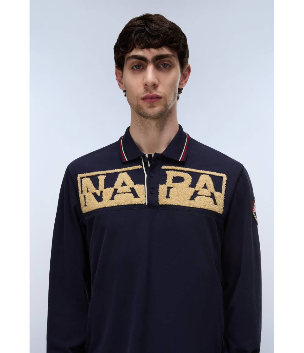 E-ARCHIVE POLO LS BLU MARINE 