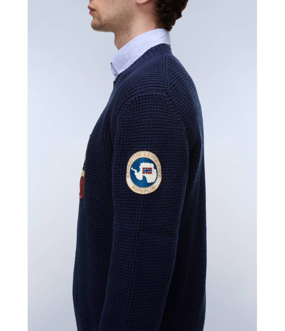 D-ARCHIVE KNIT C BLU MARINE 
